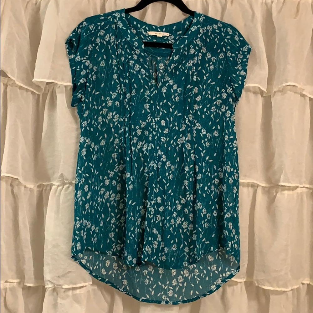 fun 2 fun Split Neck Blouse